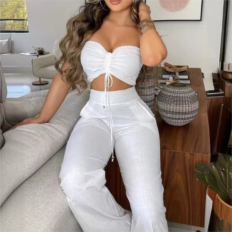 White Summer Two-Piece Set