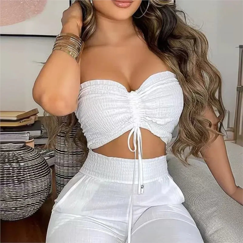 White Summer Two-Piece Set