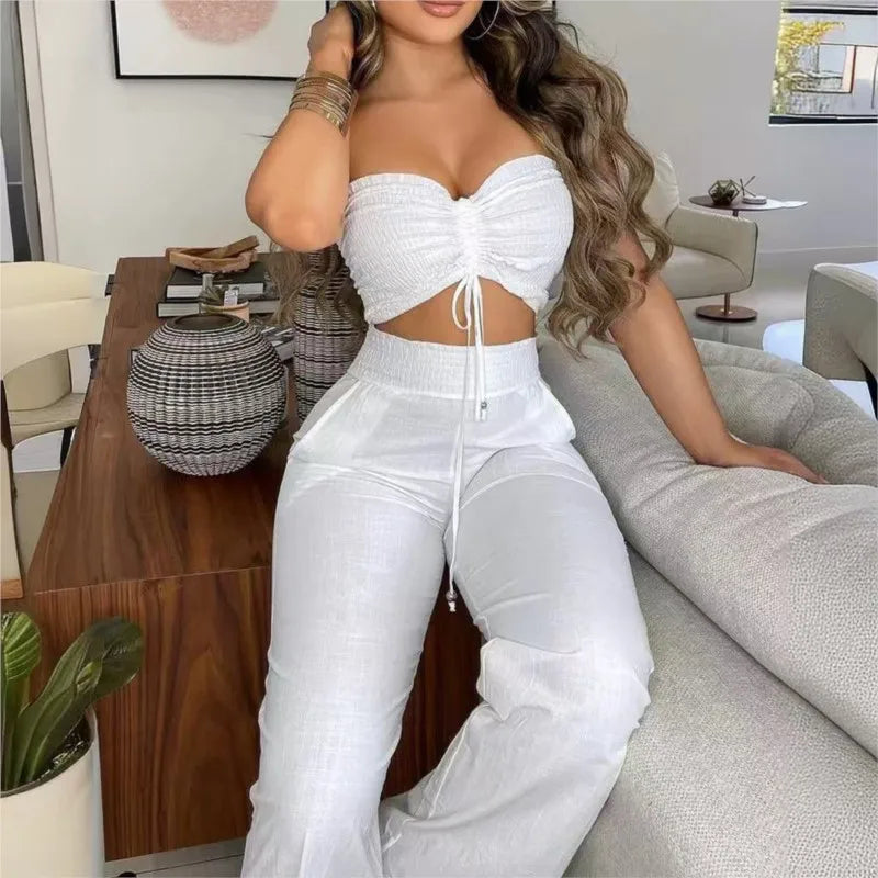 White Summer Two-Piece Set
